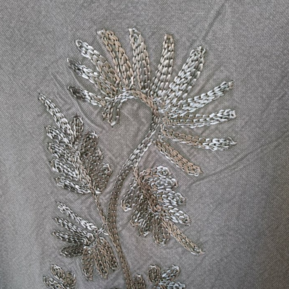 Coline Sage Green Embroidered Tie Back Dress XXL - Picture 8 of 8